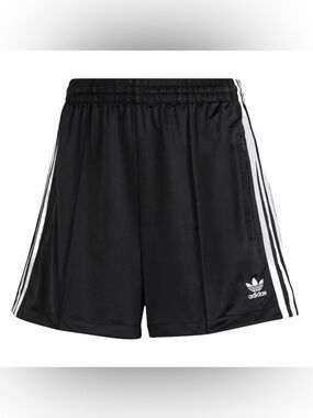 adidas Firebird Women's Track Shorts Black White IU2425 Size XL